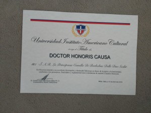 1 Docteur Honoris Causa HRH the Duchess of Castro 2
