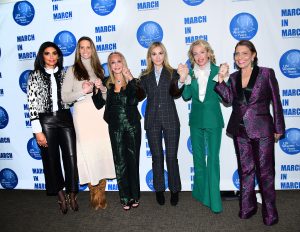 NEW YORK, NY - MARCH 08: Rachel Roy, Stephanie Winston Wolkoff, Barbara Winston, Michal Grayevsky, H.R.H. Princess Camilla of Bourbon Two Sicilies, Duchess of Castro and Muna Rihani Al-Nasser Pose at the UNWFPA Annual Awards Luncheon on March 8, 2018 in New York City. (Photo by Aurora Rose/Patrick McMullan via Getty Images)