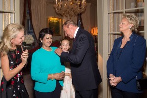 Exclusif - No Tabloids - Rama Poonoosamy, Camilla de Bourbon des Deux Siciles, Ameenah Gurib-Fakim (prÈsidente de la RÈpublique de Maurice), Charles de Bourbon des Deux Siciles et BÈatrice de Bourbon des Deux Siciles - Remise de dÈcoration de Grande Croix de L'Ordre royal de FranÁois Ier ‡ la prÈsidente de la RÈpublique de Maurice, Ameenah Gurib-Fakim ‡ Paris le 28 mars 2016. Exclusive - For Germany call for price - Ameenah Gurib-Fakim, president of the Republic of Mauritius receives the Grand Cross of the Royal Order of Francis I in Paris, France on march 28, 2016.