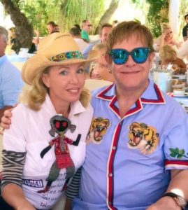SAR Principessa Camilla di Borbone delle Due Sicilie con il Suo grande amico Sir Elton John