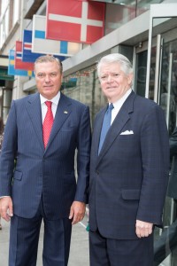 SAR con Mr Edward P Gallagher direttore della American Scandinavian Foundation