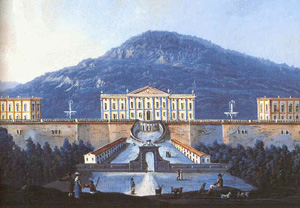 El Palacio Real en una pintura de 1700